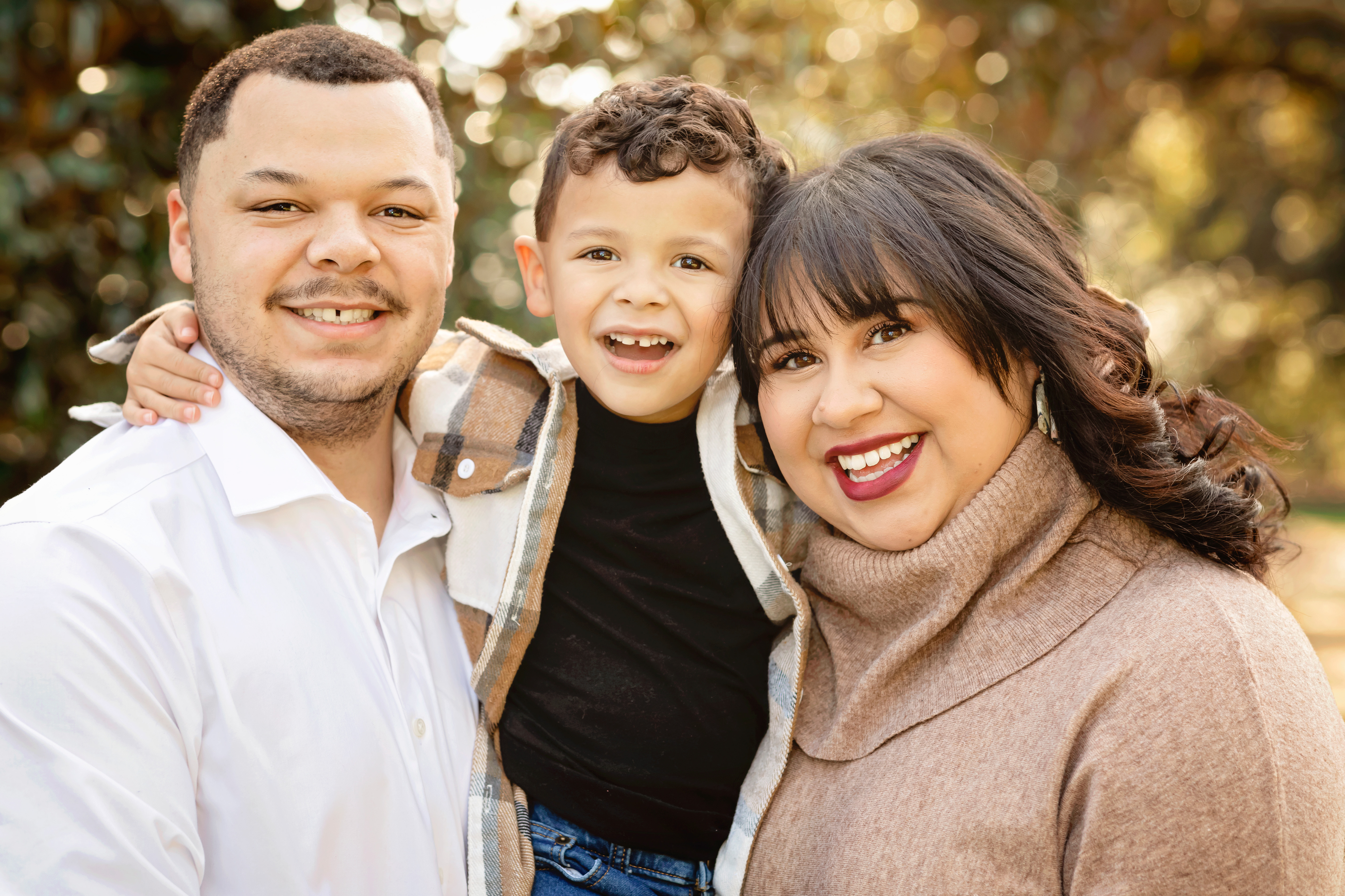 Family holds their smile child