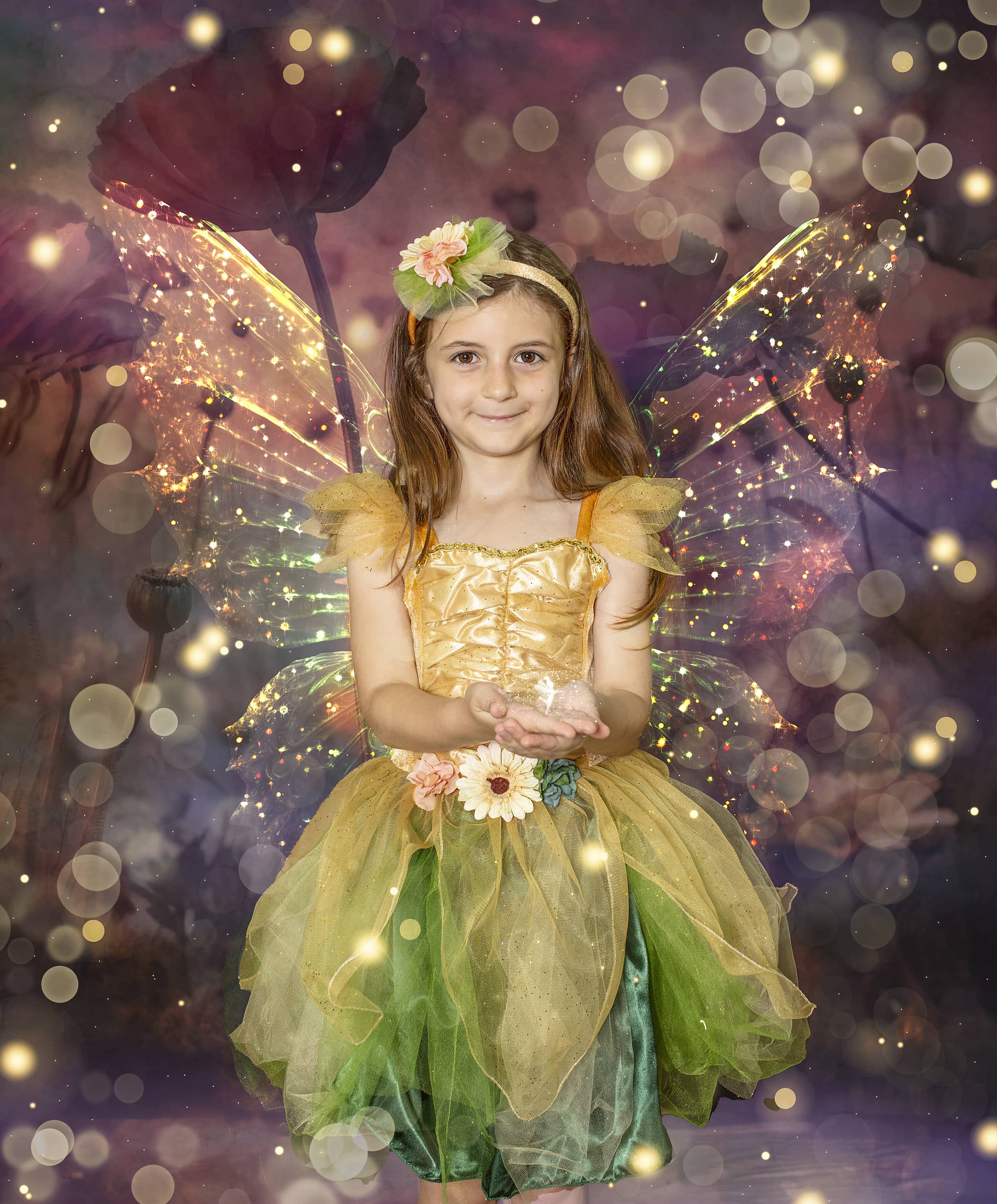 Girl in a fairy costume